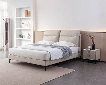 IN-Evian-Modern Simple Technology Fabric Soft Bed