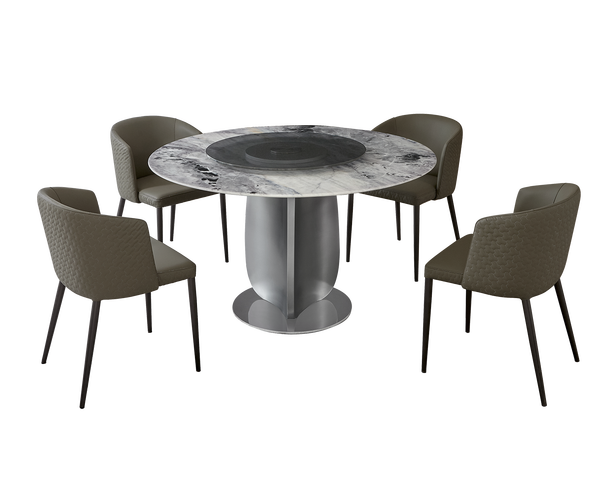 IN-Light Luxury Microcrystalline Stone Dining Set