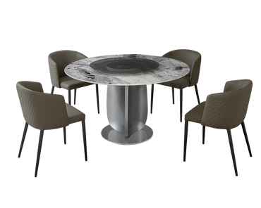 IN-Light Luxury Microcrystalline Stone Dining Set