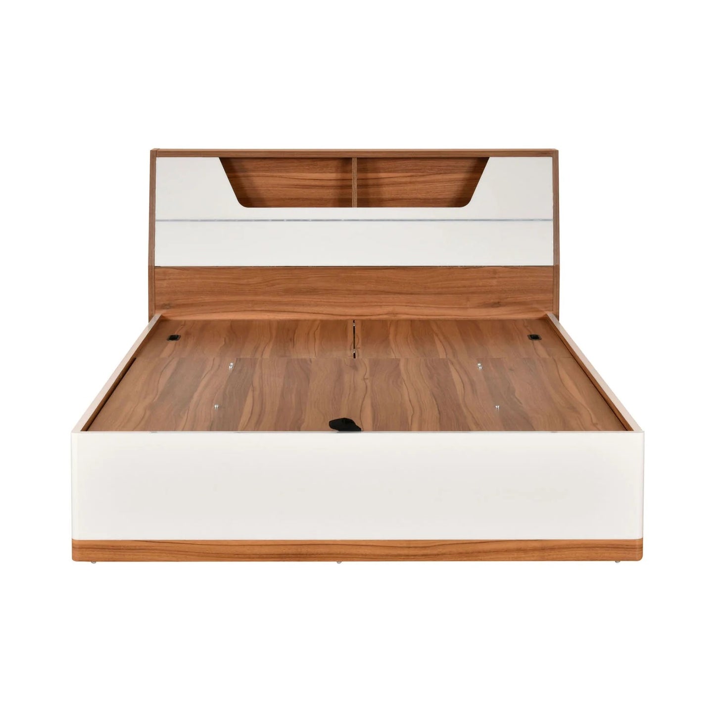 Eternal Queen Bed With Hydraulic Storage-Teak