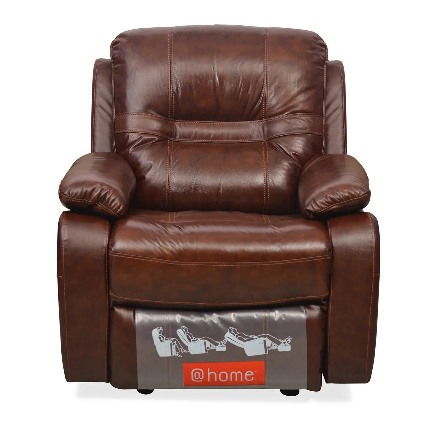 Wilson 1 Seater Sofa with Rocker Recliner-Caramel