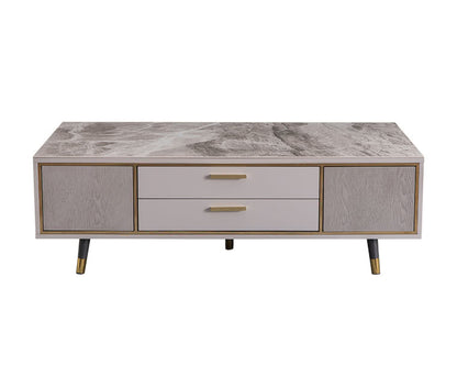 IN-Italian light luxury slate coffee table