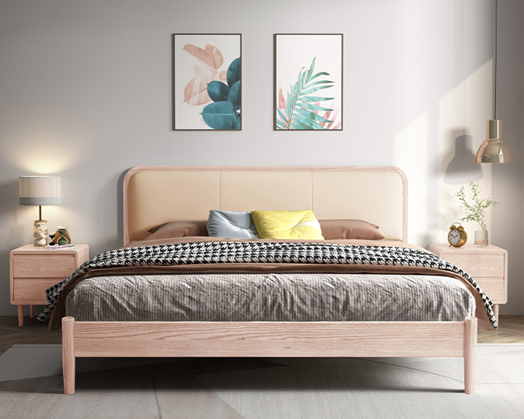 IN-Nordic solid wood bed