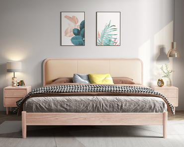 IN-Nordic solid wood bed