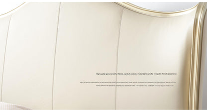 IN-Padua-European style light luxury leather soft bed