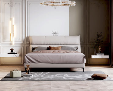 IN-Ivan-Modern Simple Leather Soft Bed