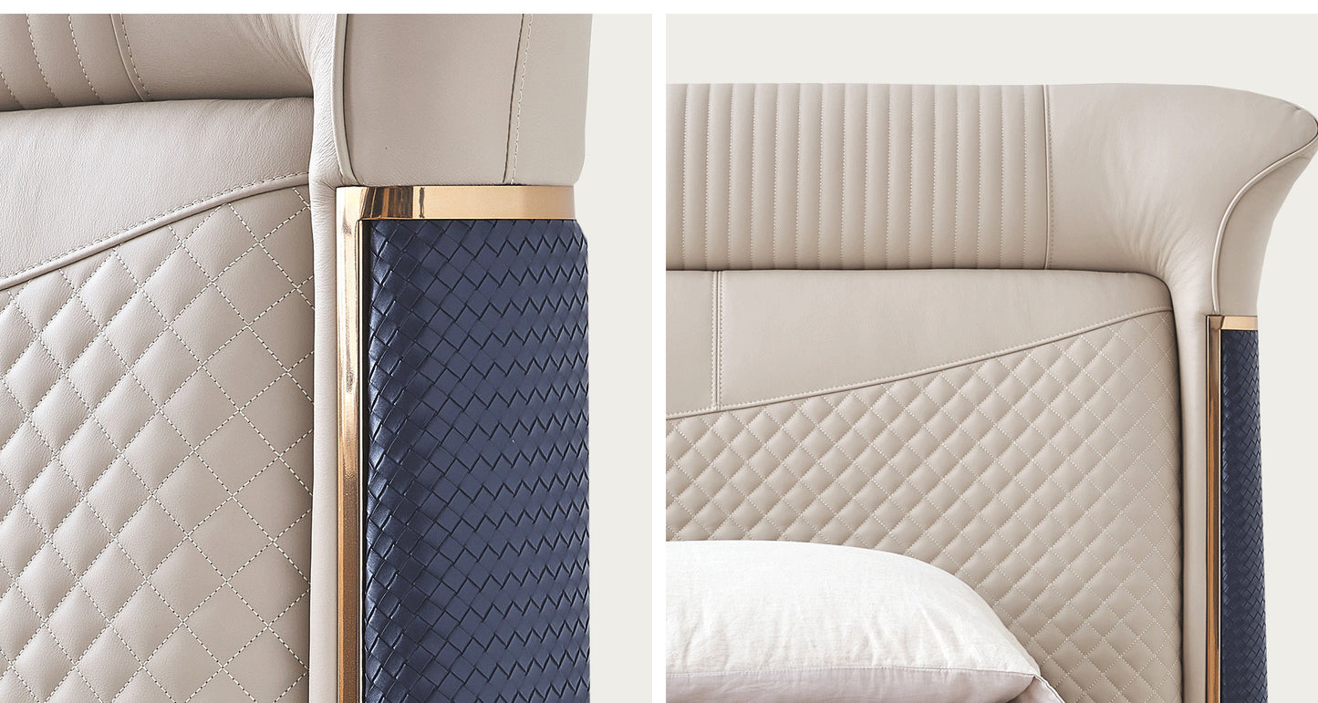 IN-Verona Light Luxury Leather Soft Bed