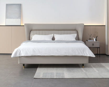 IN-Randers-light luxury leather soft bed