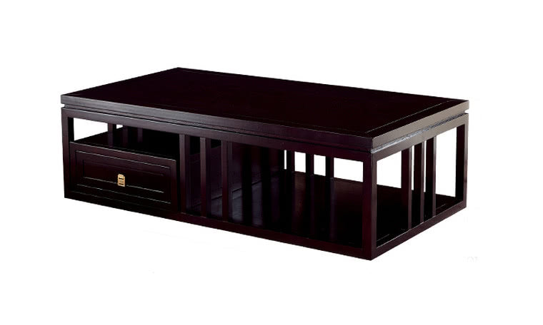 IN-Yanyu Lanting New Chinese Style Solid Wood Long Coffee Table