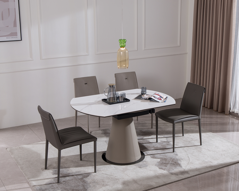IN-Fashionable slate functional dining table and chairs set
