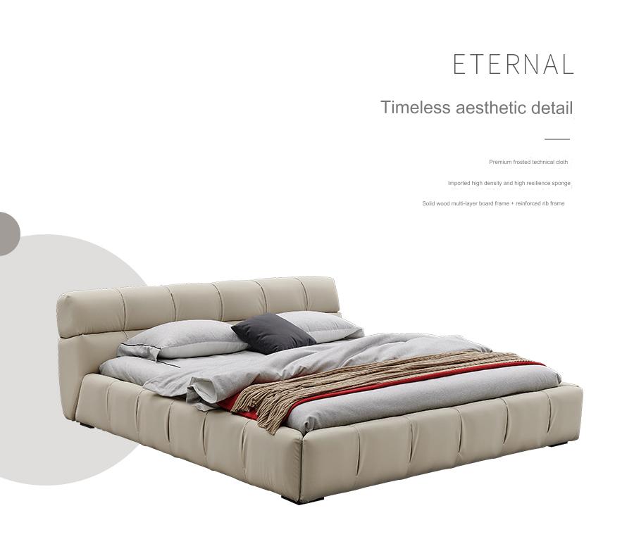 IN-Italian frosted technical cloth soft bed
