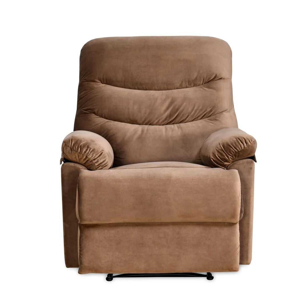 Skelton 1 Seater Manual Recliner-Brown