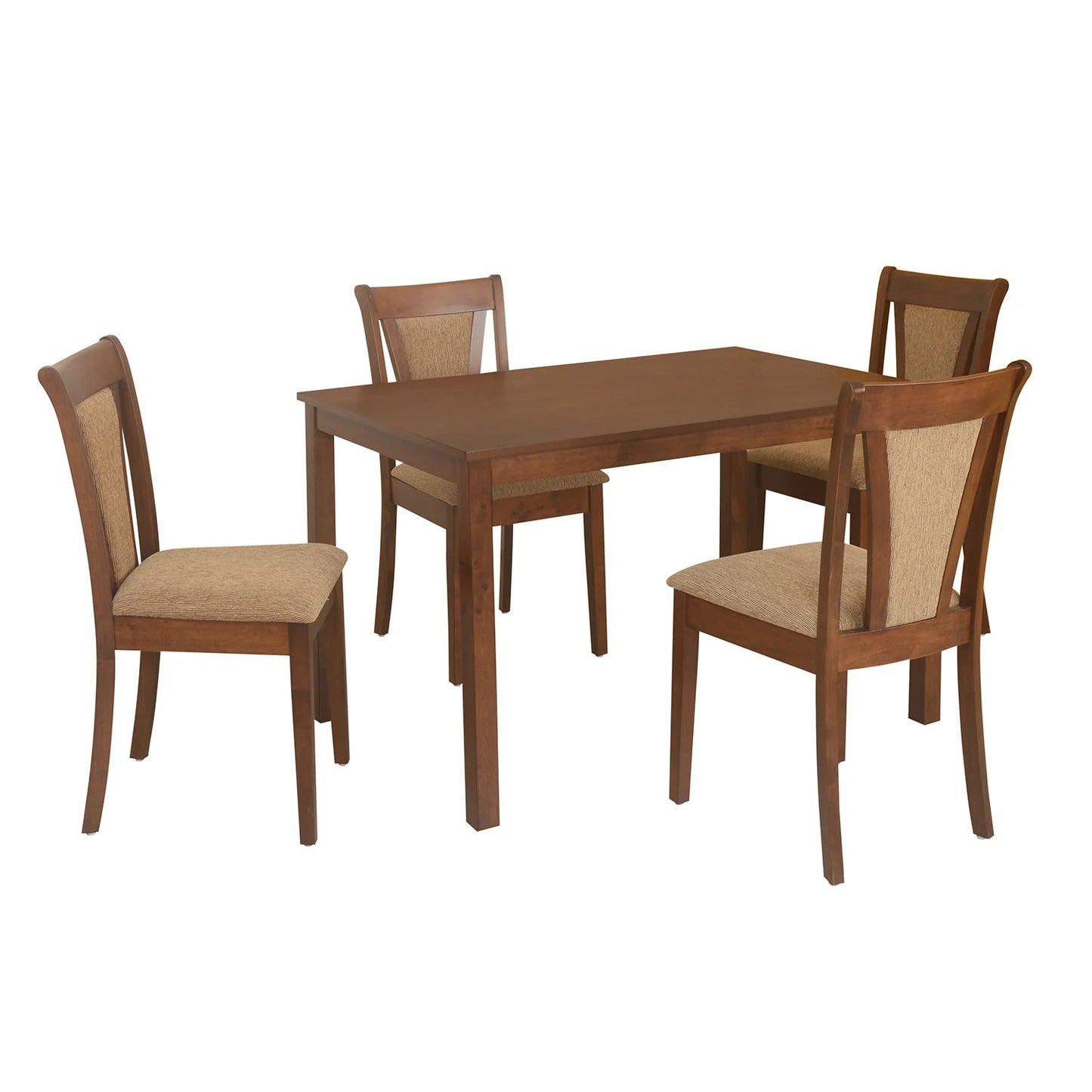 Jewel 4 Seater Dining Set-Walnut