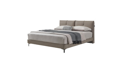 IN-Yunshan-Italian minimalist leather soft bed