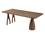 IN-Wabi-Sabi Style Solid Wood Dining Table and Chairs Set