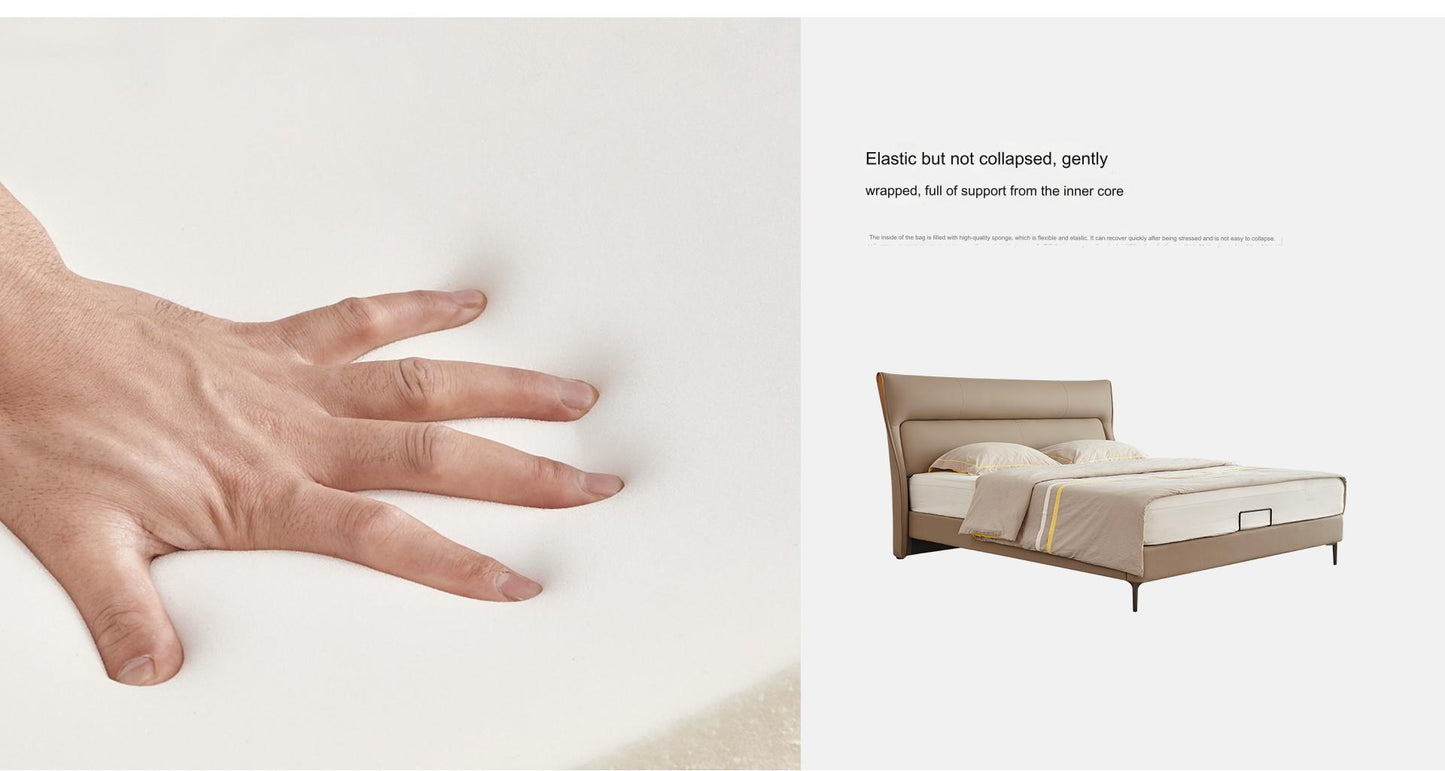 IN-Modern Simple Soft Bed Coffee