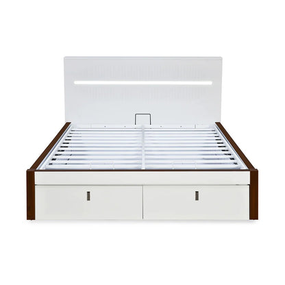 Capsule Premier Bed with Full Hydraulic Storage Queen-White