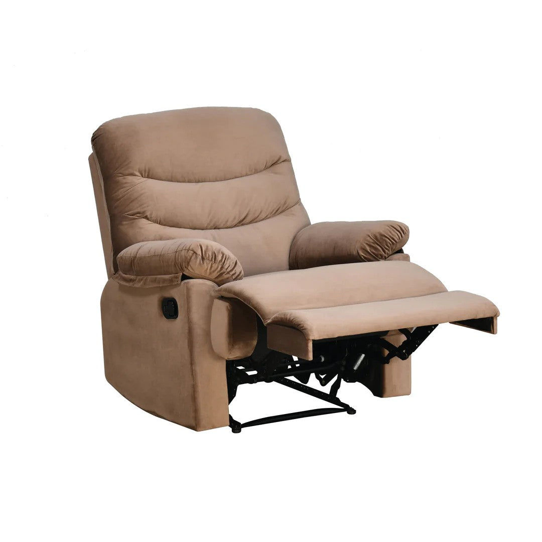 Skelton 1 Seater Manual Recliner-Brown