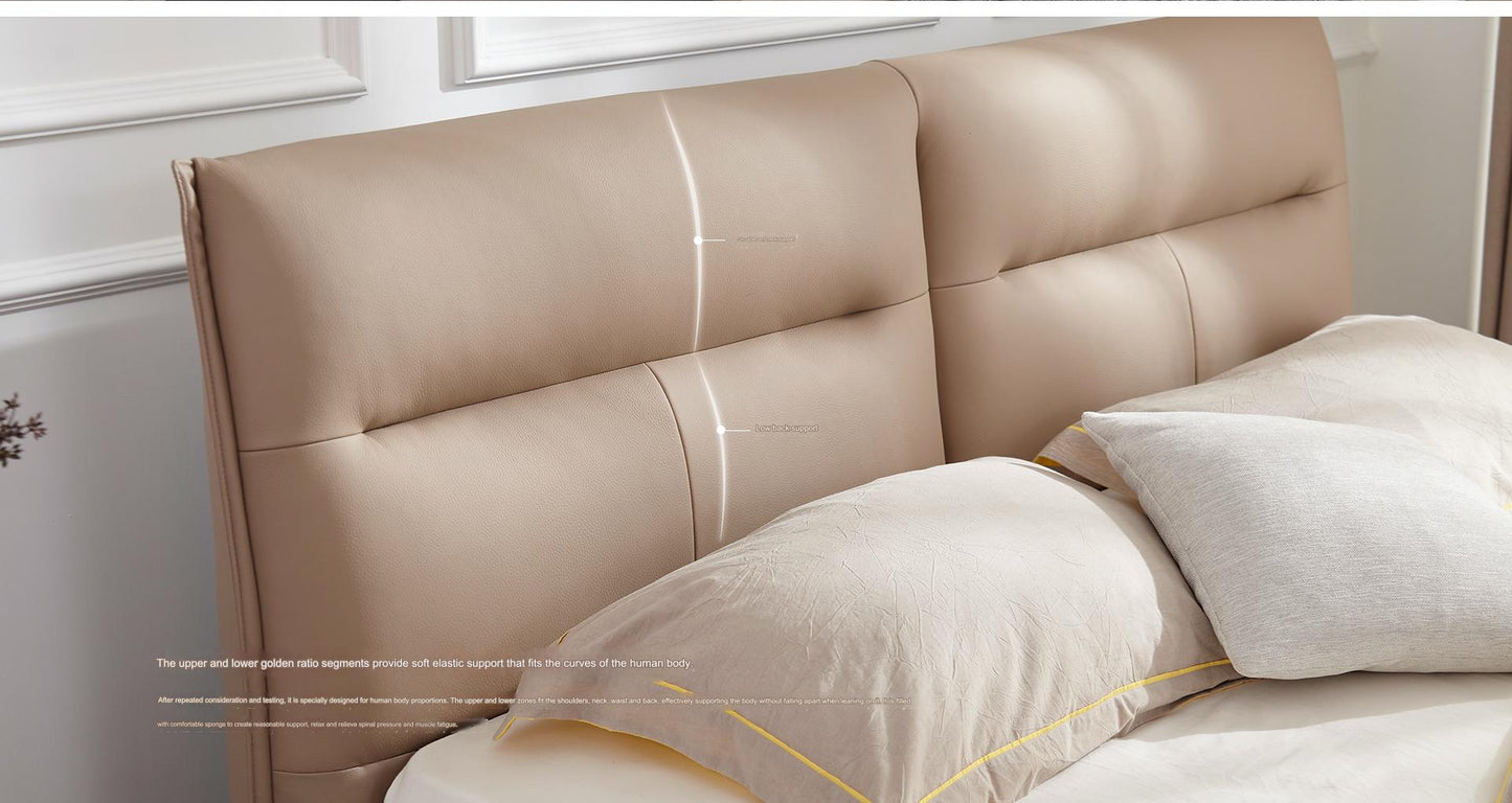 IN-Modern leather soft bed