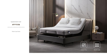 IN-Xilinmen Modern light luxury leather soft bed electric