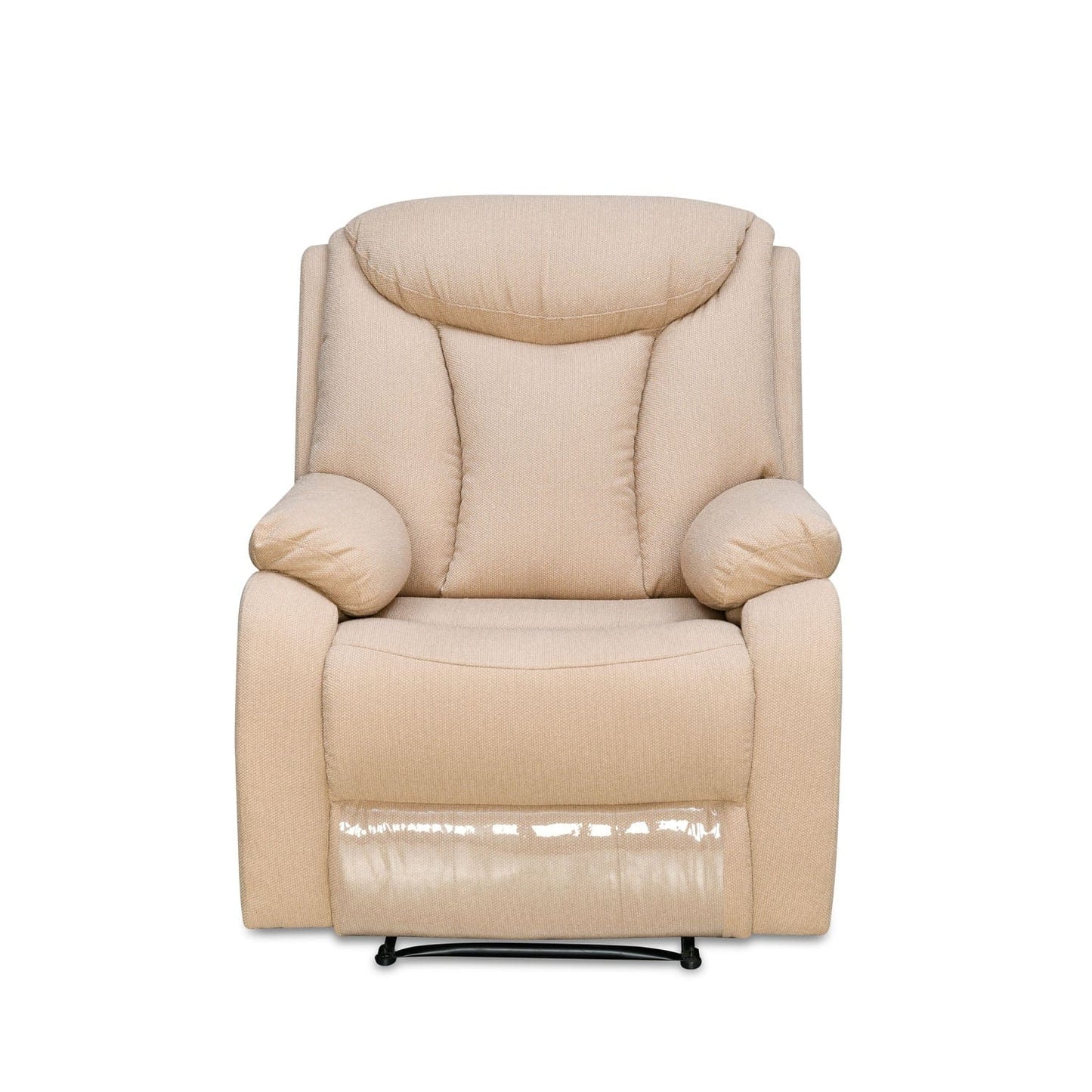 Hendrix 1 Seater Fabric Manual Recliner-Ash Grey