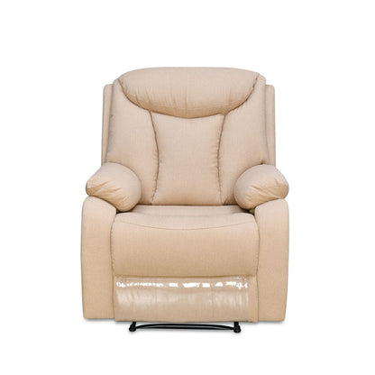 Hendrix 1 Seater Fabric Manual Recliner-Ash Grey