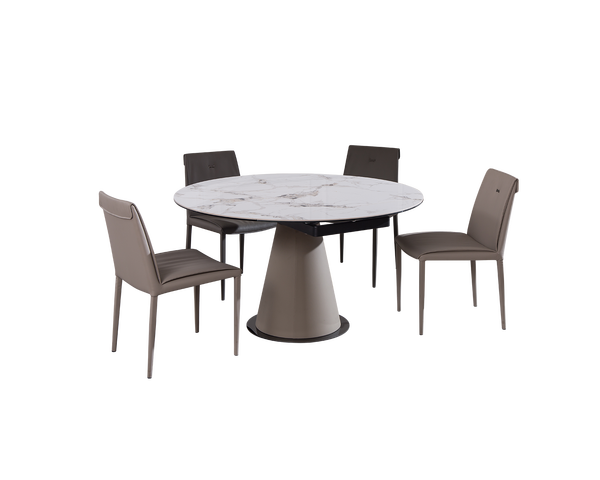 IN-Fashionable slate functional dining table and chairs set