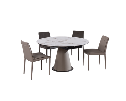 IN-Fashionable slate functional dining table and chairs set