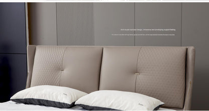 IN-Brand series light luxury leather soft bed