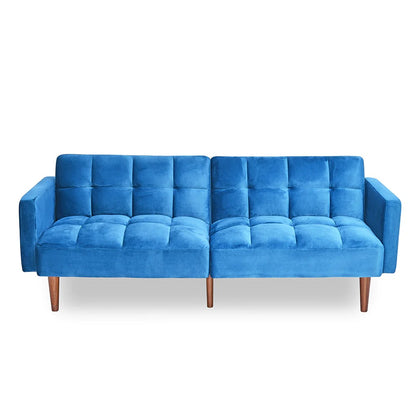 Denzel Futon Sofa Cum Bed-Blue