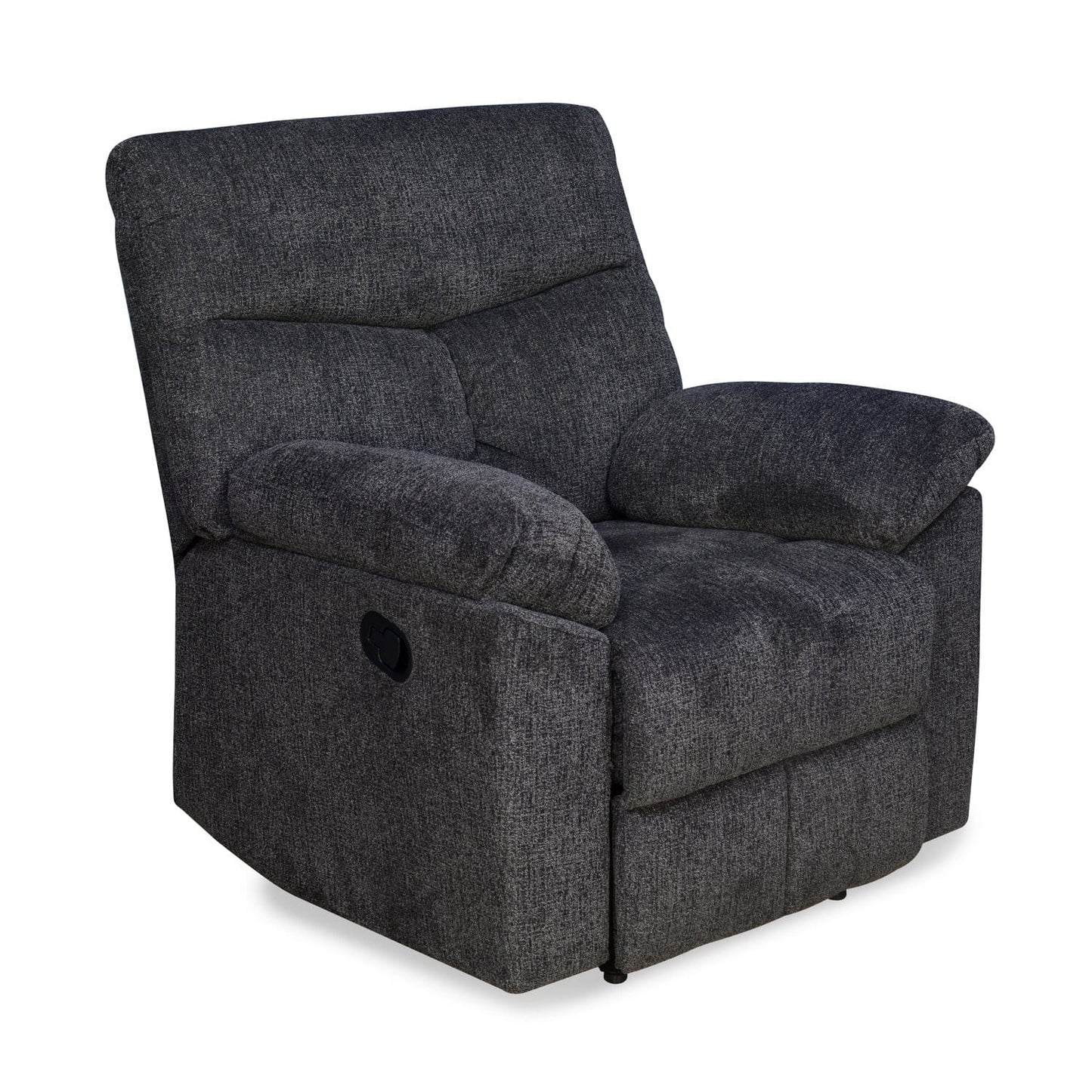 Gravid 1 Seater Manual Recliner-Charcoal