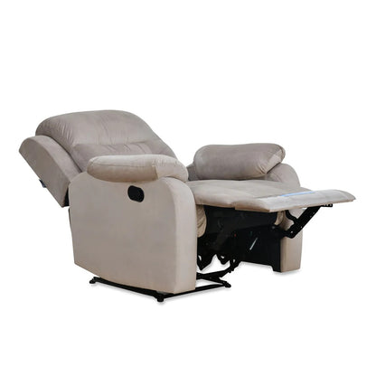 Rosia 1 Seater Manual Recliner-Light Brown