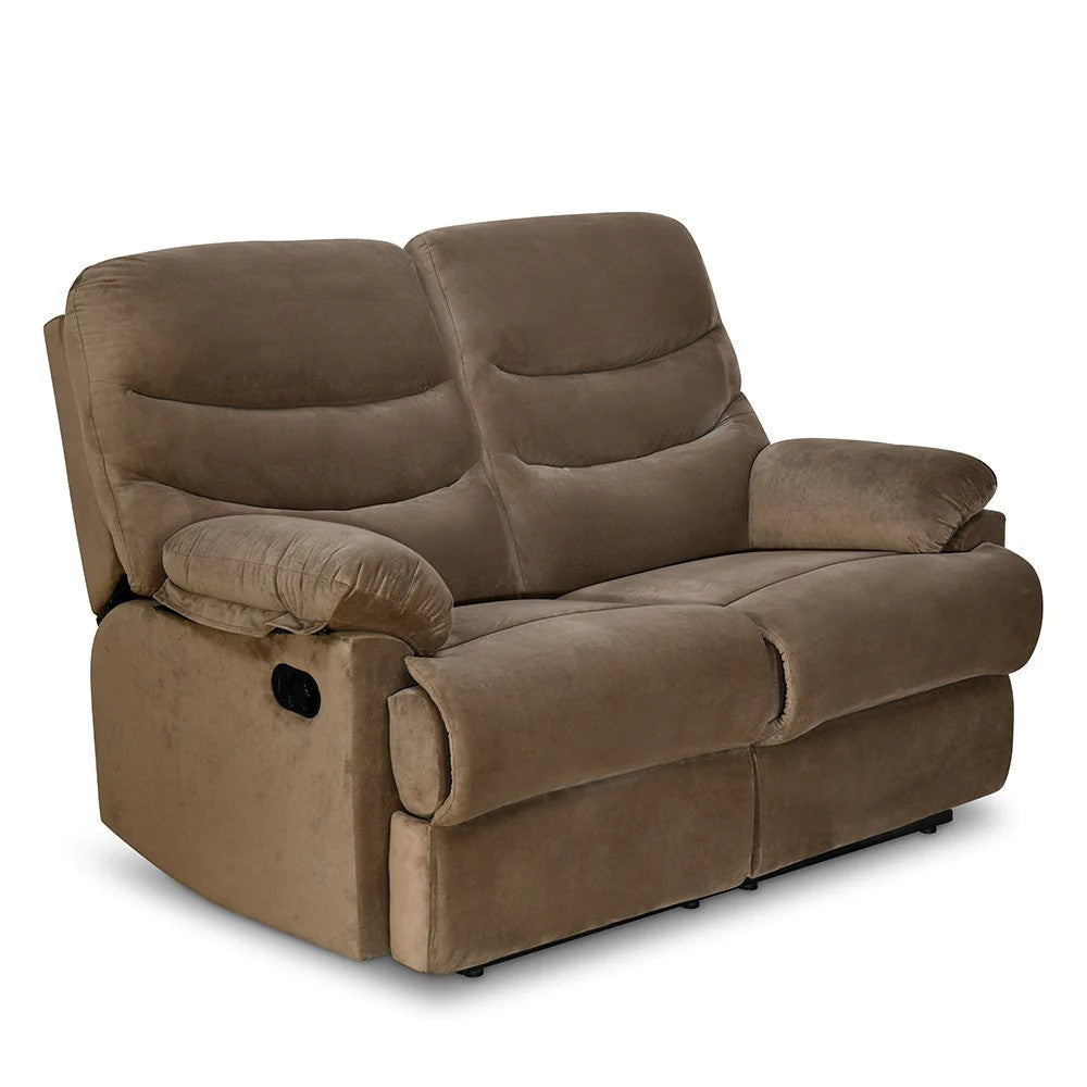 Skelton 2 Seater Recliner-Brown