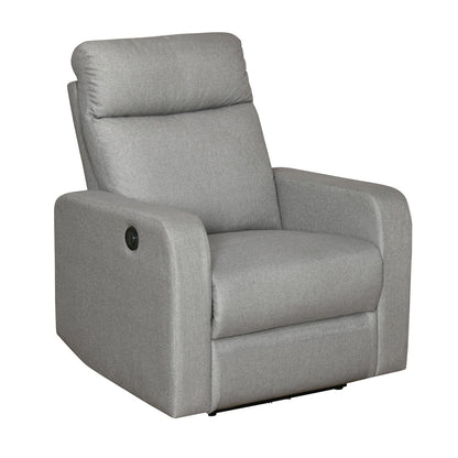 Mayfair 1 Seater Electric Recliner-Light Gray