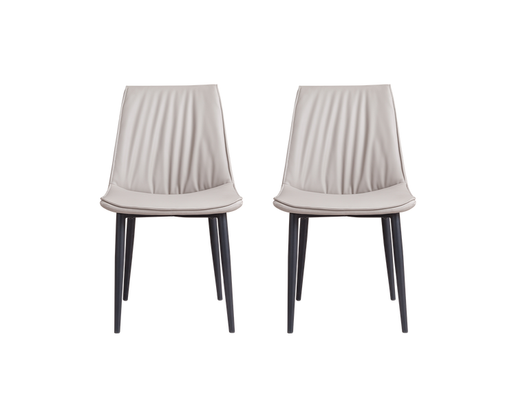 IN-Light Luxury Smoked Wood Dining Set