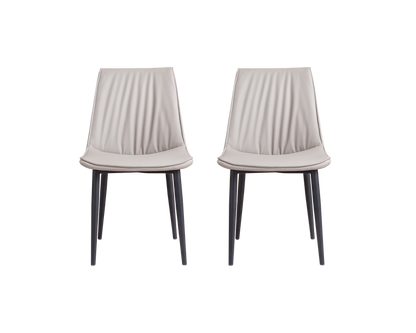IN-Light Luxury Smoked Wood Dining Set