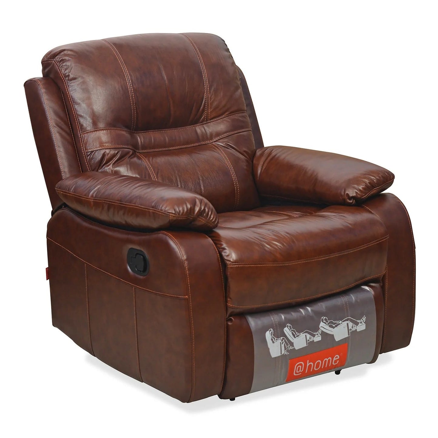 Wilson 1 Seater Sofa with Rocker Recliner-Caramel