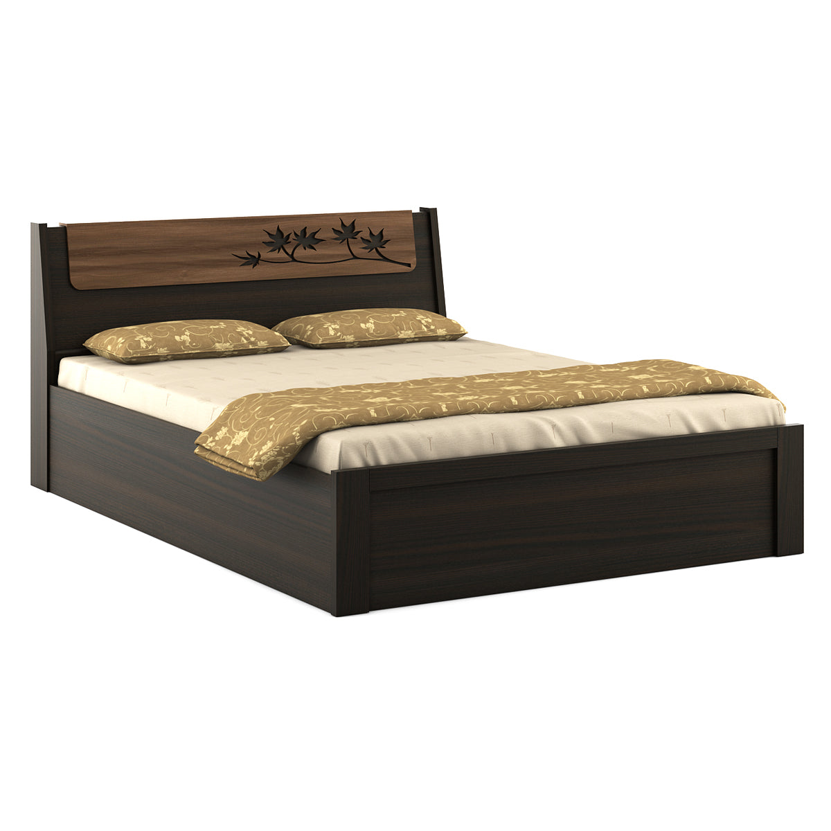 Maple Queen Bed with 3/4th lift on storage