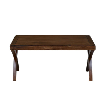 Karla Solid Wood Center Table-Walnut