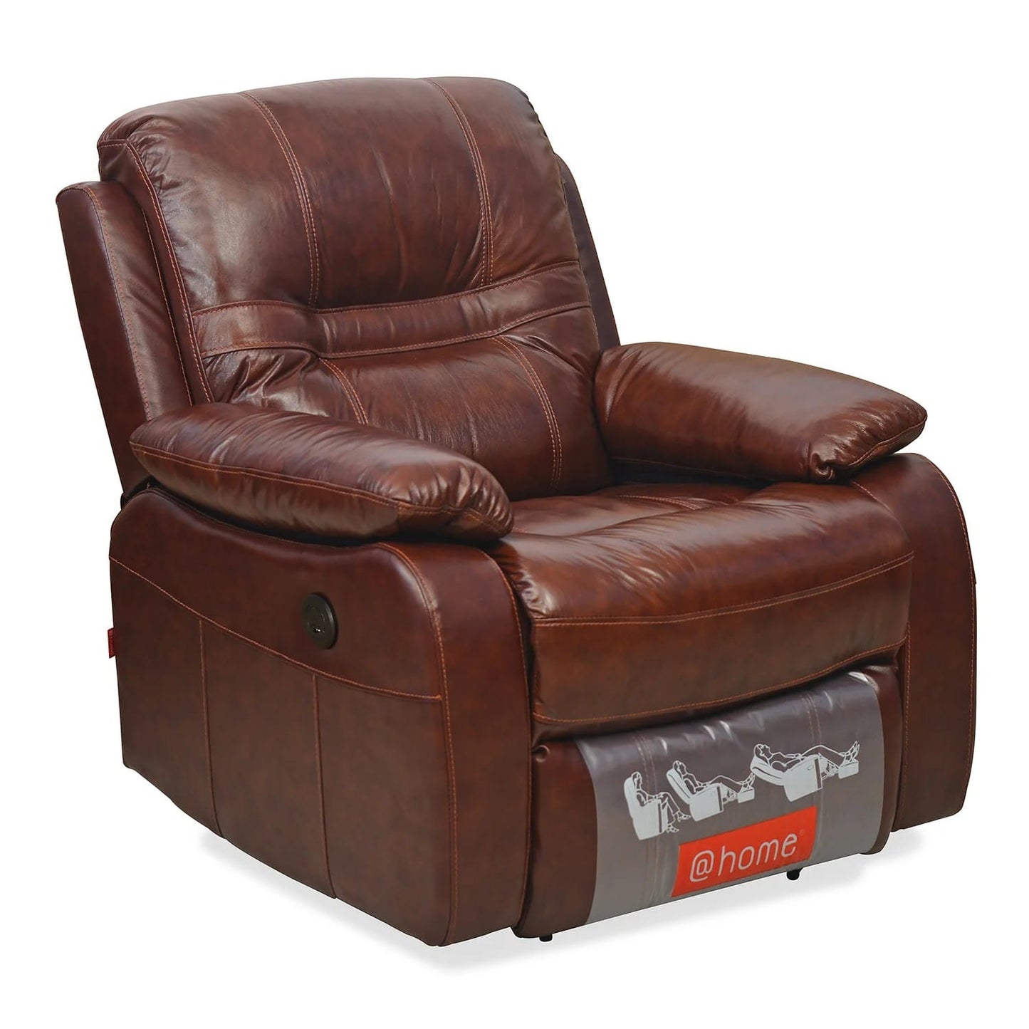 Wilson 1 Seater Electric Recliner-Brown