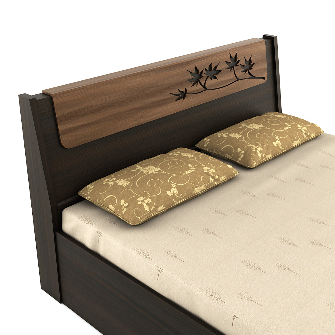 Maple Queen Bed with 3/4th lift on storage