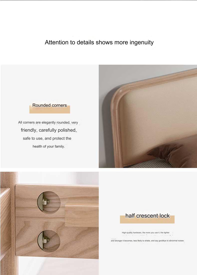 IN-Nordic solid wood bed