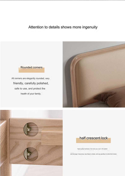IN-Nordic solid wood bed