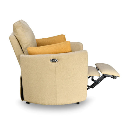 Cherish 1 Seater Electric Rocker Recliner with Cushions-Sand Beige