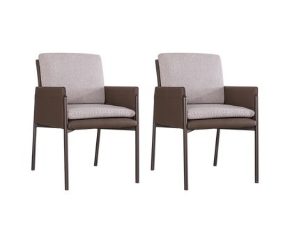 IN-Modern black tea table dining table and chair set
