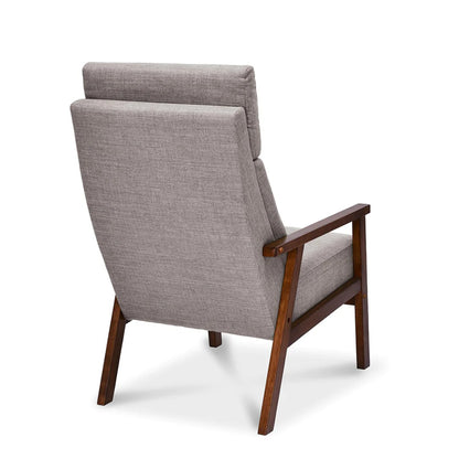 Genoa Solid Wood Arm Chair-Brown