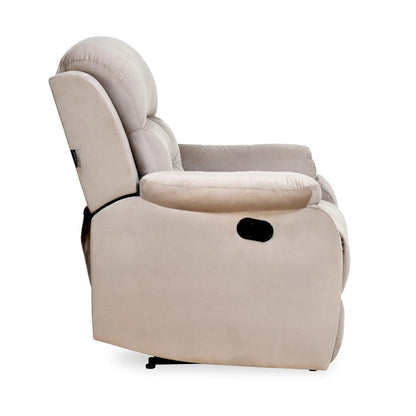 Rosia 1 Seater Manual Recliner-Light Brown