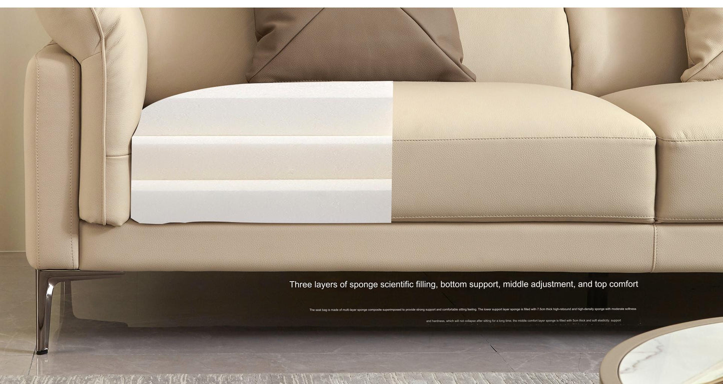 IN-Modern simple leather sofa Set