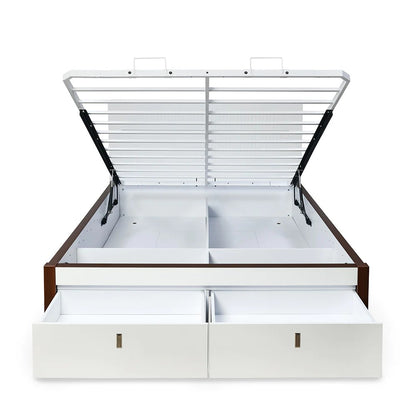 Capsule Premier Bed with Full Hydraulic Storage Queen-White