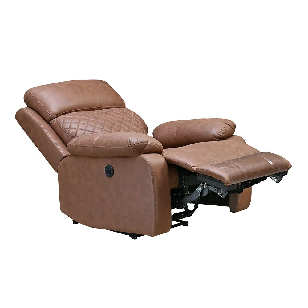 Nashville 1 Seater Electric Sofa Recliner-Brown